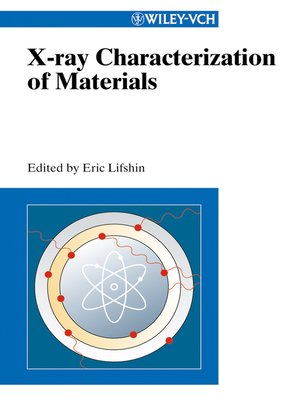 cover image of X-ray Characterization of Materials